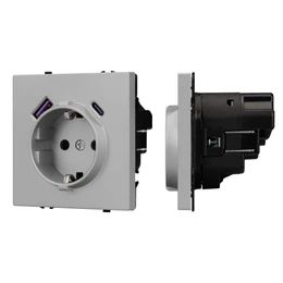 Фото #1 товара Механизм розетки с USB зарядкой SCT-NOBE-MUAC-SFPL-IS (230V, 16A) (Arlight, -)