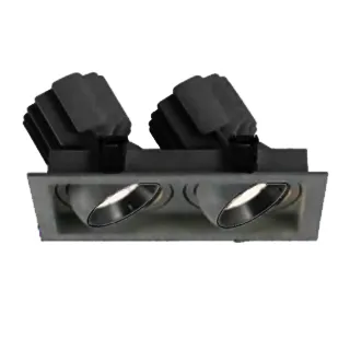 Фото #1 товара Светильник MS-VORTEX-BUILT-S250x140-2x30W Day4000 (BK-BK, 50 deg, 230V) (Arlight, IP20 Металл, 5 лет)