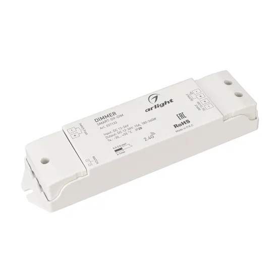 Фото #1 товара Диммер SMART-D9-DIM (12-24V, 1x15A, 2.4G) (Arlight, IP20 Пластик, 5 лет)