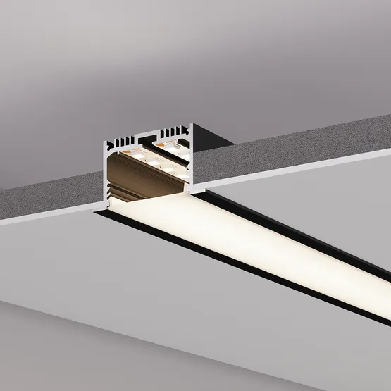 Фото #4 товара Профиль SL-LINIA62-F-2000 BLACK (BY) (Arlight, Алюминий)