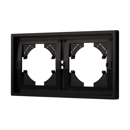 Фото #1 товара Рамка пластиковая FRM-TENDO-PL-2-BK (Arlight, -)