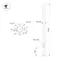 Минифото #2 товара Опора фланцевая OXOR-OT1-D108-L5000 (BK) (Arlight, Сталь)