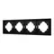 Минифото #1 товара Рамка пластиковая FRM-TENDO-PL-4-BK (Arlight, -)