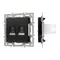 Минифото #1 товара Механизм компьютерной розетки двойной SCT-MPC2-PL-BK (RJ-45, CAT6) (Arlight, -)
