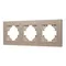 Минифото #1 товара Рамка пластиковая FRM-PERIO-PL-3-GD (Arlight, -)