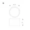 Минифото #3 товара Светильник SP-BISCOTTO-R120-12W Warm3300-MIX (WH-GD, 80 deg, 230V) (Arlight, IP54 Металл, 5 лет)