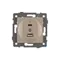 Минифото #3 товара Механизм USB розетки SCT-MUAC-PL-GD-V (5V, 3A, QC4) (Arlight, -)